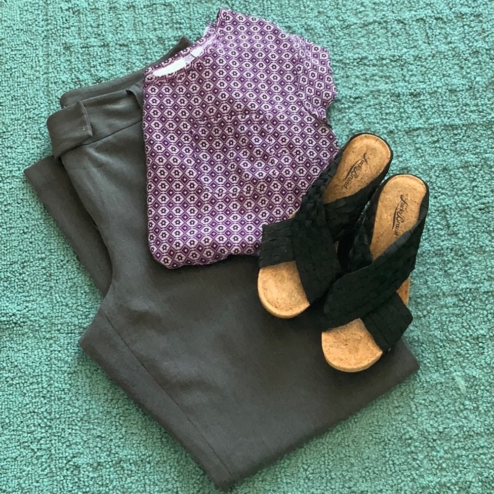 16 petite gray trousers